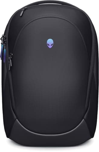 Image of Alienware 16 Backpack - AW5625P - 21L Capacity, 3D Breathable mesh, Magnetic pocket organizers, RFID safe pocket, Weather resistant, 3D Iridescent reflective Alienware logo - Alienware Black