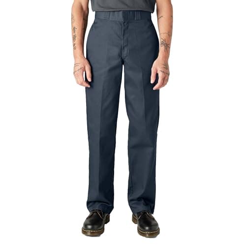 Image of Dickies Men's 874 Original Work Pant Workwear Trousers, Navy Blue, 30W / 34L