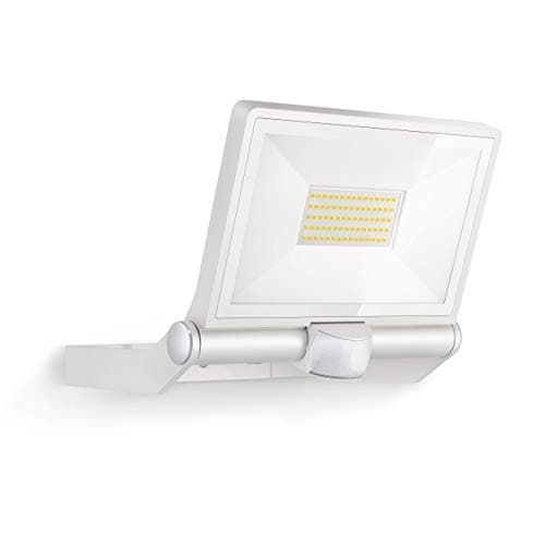 Image of Steinel LED Outdoor Floodlight XLED ONE XL S White, 180° Motion Detector, 42.6 W, 4200 lm, Warm White, Aluminium