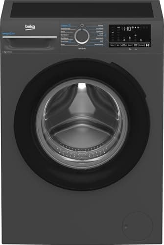 Image of Beko 8 Kg Front Loading Washing Machine, 1400 RPM, 15 Programmes, LED Display, A Energy Rating, Anthracite