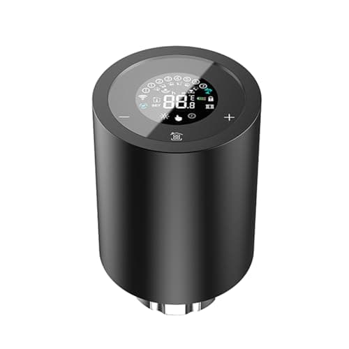 Image of Walmeck Smart Thermostatic Energy Saving TRV Radiator Valve for Smart Home White (Black)