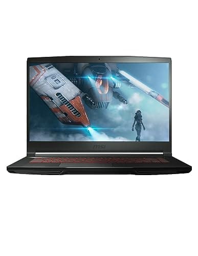 Image of MSI GF63 Thin 15.6" Gaming Laptop, 144Hz FHD, Intel Core i5-11400H, NVIDIA GeForce RTX 3050 4GB, 16GB DDR4 Memory, 512GB NVMe SSD, Windows 11, Black, 11UC-1276US