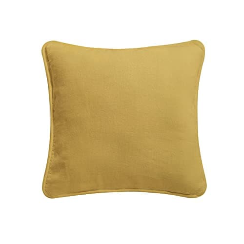 Image of ARLINENS DUCK QUALITY PLAIN DYED 100% COTTON CUSHION COVER IN FOLLOWING COLOUR AND SIZES: (16"X16", MUSTARD)
