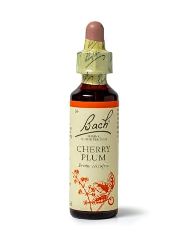 Image of Bach Original Flower Remedies Cherry Plum, Face Your Fears, Be In Control, Emotional Wellness, Natural Flower Essence, 20ml