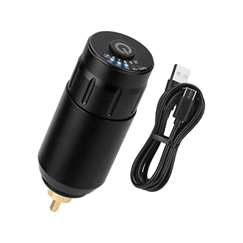Image of zalati Battery Rechargeable Wireless Power Supply for RCA Rotary Tattoo Pen Machine - Grey
