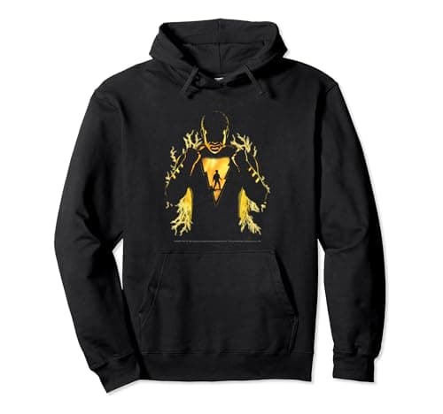 Image of Shazam Lightning Silhouette Pullover Hoodie