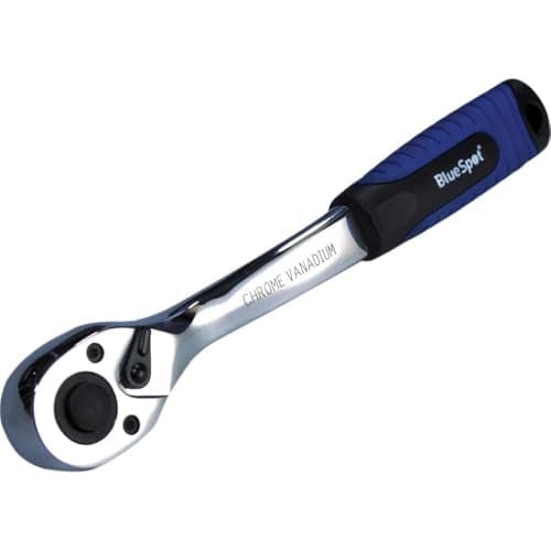 Image of BlueSpot Tools B/S2010 Soft Grip Ratchet 72 Teeth 1/4in Drive