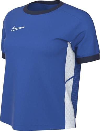 Image of NIKE FZ9756-463 W NK DF ACD25 SS TOP Sweatshirt Women's ROYAL BLUE/MIDNIGHT NAVY/WHITE/WHITE Size S