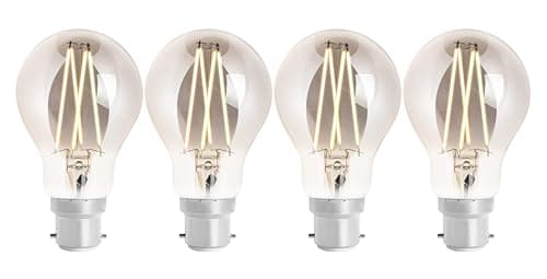 Image of 4lite WiZ Connected A60 Smoky White WiFi LED Smart Bulb - B22 Bayonet Cap, 4 Pack
