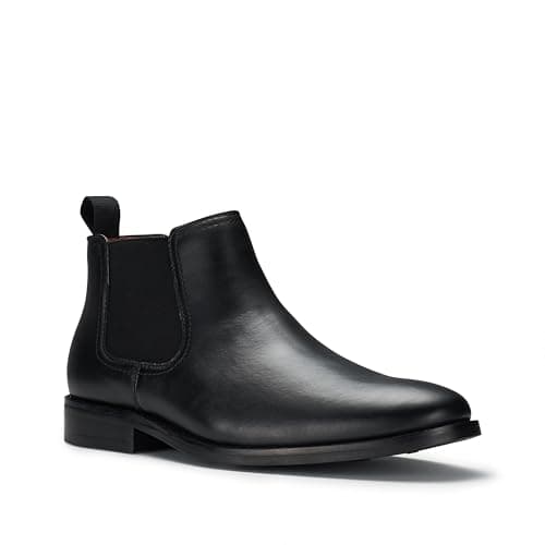 Image of Ferro Aldo Sterling MFA606325 Mens Casual Chelsea Slip on Ankle Boots, Black (Stellan), 9 UK