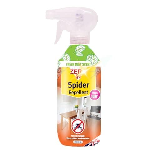 Image of Zero in Spider Repellent Spray 500ml - Ready to Use Spider Repellent Indoor for Home Use Pest Control to Types of Spiders - Fresh Mint Scent Lasts up to 3 Weeks