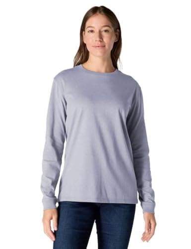 Image of Carhartt Women's Loose Fit Heavyweight Long-Sleeve Logo Sleeve Graphic T-Shirt, Mica, S