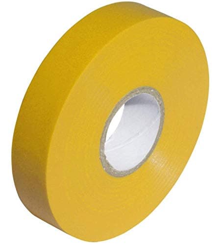 Image of Yellow PVC Electrical Insulation Tape Roll - 33m x 19mm x1