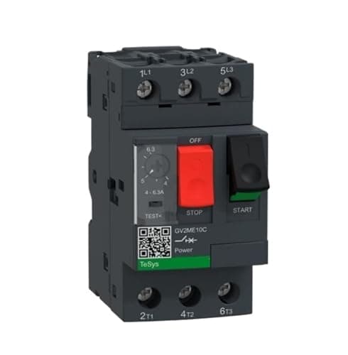 Image of MBPAIHOP GV2M10 GV2ME10C GV2-ME10C GV2ME10 Motor circuit breaker, GV2, 3P, 4-6.3 A