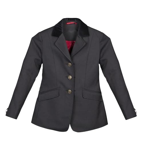 Image of Shires Aston Horse Riding Show Jacket in Black - Childs 30, Black