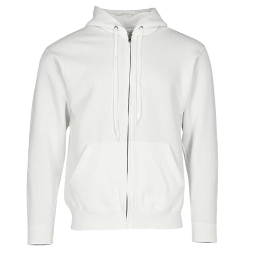 Image of Fruit of the Loom Mens Hooded Sweatshirt (XL) (White)