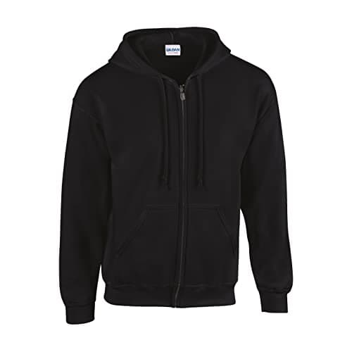 Image of Gildan Heavy Blendâ Full Zip Hooded Sweatshirt Sweatshirt, Black, 5XL Unisex Adult, Black, 5XL