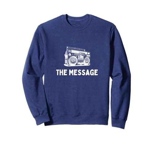 Image of The-Message Furious 5 Grand Master Flash Boom Box Breakdance Sweatshirt