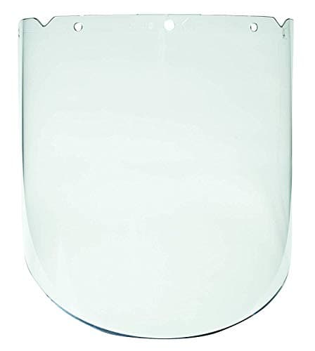 Image of MSA 10115844 V-Gard Polycarbonate Visor, Molded, Antifog/Antiscratch Coating, 9.25" x 17" x 0.98", Clear