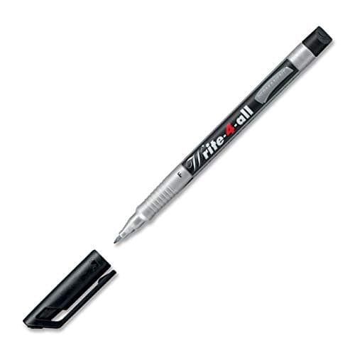 Image of STABILO Permanent Marker Pen Write-4-all - Fine - Pack of 3 - Black