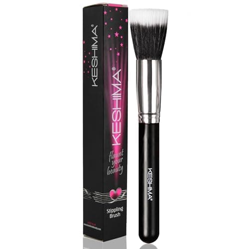 Image of Stippling Brush By Keshima - Premium Quality Duo Fibre Stipple Brush, Face Brush