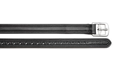 Image of Shires Easy Care Non Stretch Stirrup Leathers - 48" Black