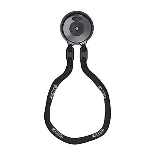 Image of ABUS wall anchor WCH + chain ACH 9KS - for theft protection of bicycles and motorbikes in garages, cellars or in front of the house - security level 13-130 cm long chain
