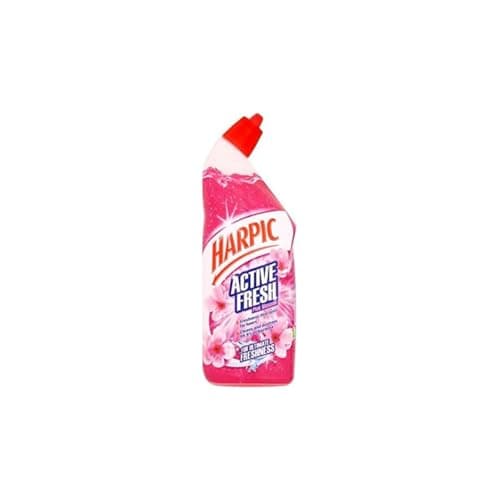 Image of Harpic Active Fresh Pink Blossom Toilet Cleaner - Kills 99.9 percent of Bacteria, Long-Lasting Freshness (750ml)