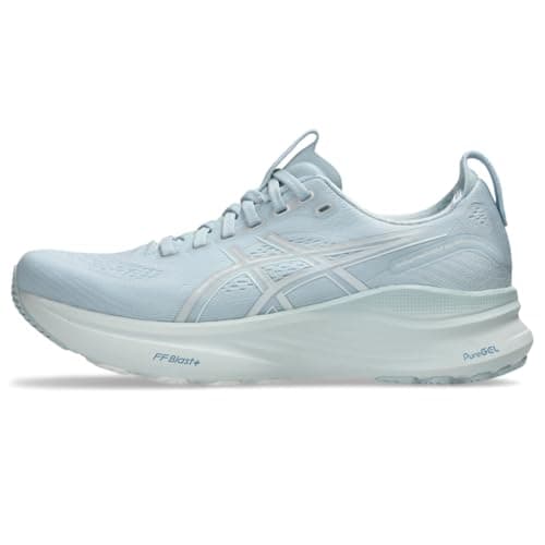 Image of ASICS Women's Gel-Kayano 32 Running Shoes, Sky/Pure Silver, 6 UK