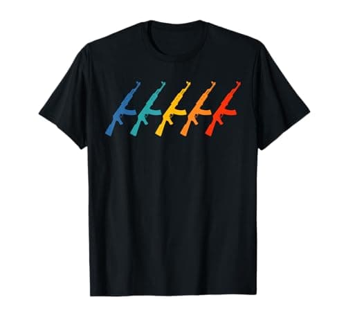 Image of Soviet Kalashnikov AK-47 Retro CCCP T-Shirt