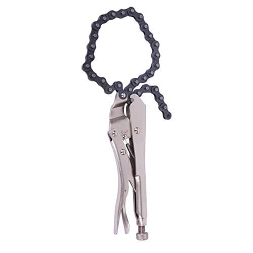 Image of WORKPRO Chain Clamp Locking Pliers, 19-inch, Easy Lock and Release Action, (1 Pair)