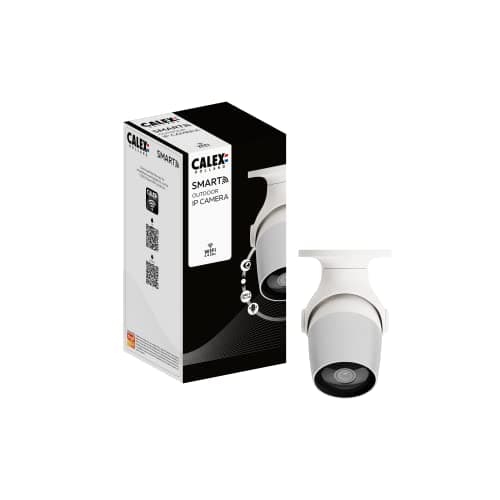 Image of CALEX - Smart Outdoor IP Camera, WiFi Surveillance Camera with Night Vision, 2-Way Audio, Full HD 1080p, App Controlled, White