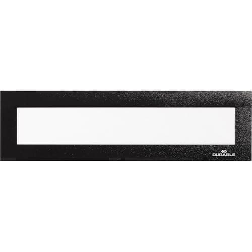 Image of Durable 498601 Duraframe Magnetic Top, Magnetic Title Frame, A4 - Black, Pack of 5,236 x 66 mm