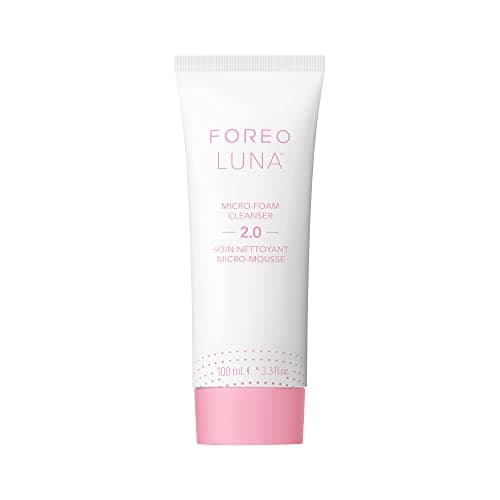 Image of FOREO LUNA Micro-Foam Face Cleanser 2.0 - Exfoliating Face Wash - Pore Minimizer - All Skin Types Facial Cleanser - Travel Size - Vegan - Facial Skin Care Products with Vitamin E - 3.3oz
