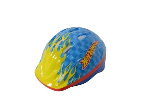 Image of Kids Hot Wheels Safety Helmet | Childrens Lightweight Helmets For Bicycle Skating Scooter Bike | Adjustable 48-52cm To Fit Ages 2-4
