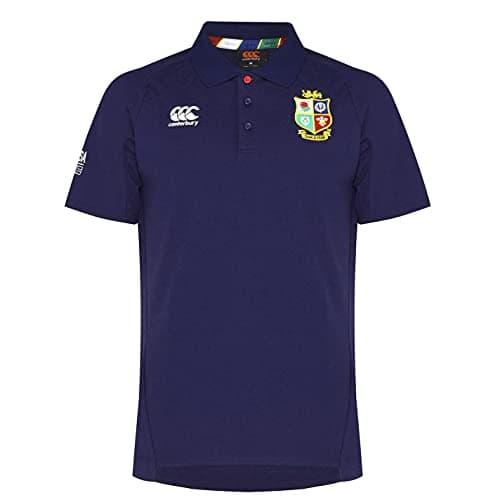 Image of Canterbury British And Irish Lions Pique Polo Shirt - Peacoat, Small