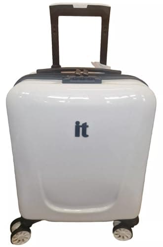 Image of it Luggage Delightful Underseat Suitcase 8-Wheel Hard Carry-On TSA 44 x 36 x 20cm White, Easyjet