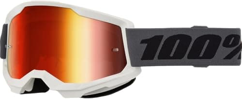 Image of 100% STRATA 2 Goggle Grey - Red Mirror Lens