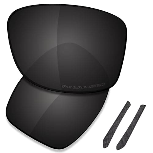 Image of Saucer Premium Replacement Lenses for Oakley Jupiter Squared OO9135 Sunglasses High Definition - Carbon Black Polarized