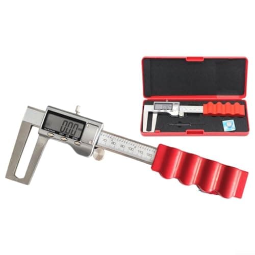 Image of Digital Brake Disc Thickness Gauge Caliper 0-150mm, Stainless Steel Digital Display Measuring Tool for Car Truck Brake Pad Wear Inspection, Professional Auto Repair Meter