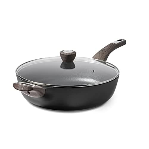Image of SENSARTE 30cm Deep Nonstick Frying Pan,4.7L Saute Pan with Lid, Large Skillet, Nonstick Cookware, Induction Compatible, for All Stove Tops