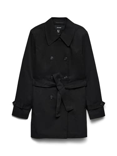 Image of VERO MODA Female Trench Coat VMCHELSEA Trench Coat, black, M