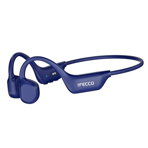 Image of IFECCO Bone Conduction Headphones Bluetooth 6.0, IP67 Waterproof Open-Ear Wireless Sports Headphones with Magnetic Charging, 26g Ultra-Light, 10H Playtime & Dual Connectivity for Running, Cycling, Gym