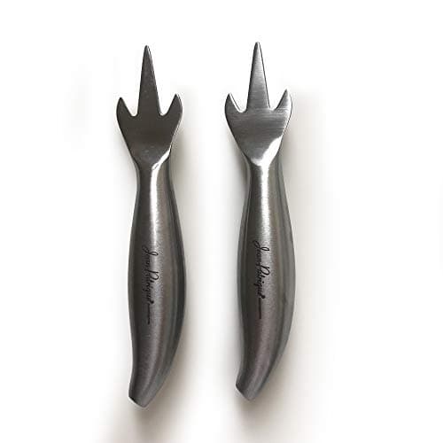 Image of Corn on The Cob Skewers - Set of 2 Stainless Steel Corn on The Cob Holders/Forks, Sweetcorn Holders with a Secure Triple-Pronged Design & Study Ergonomic Handle - by Jean Patrique