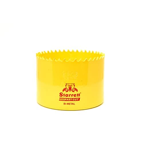 Image of Starrett HSS Bi-Metal Hole Saw - FCH0296 Fast Cut Extra Cobalt Hole Saw - For Stainless Mild Sheet Wood Plastic Various Materials - 65mm