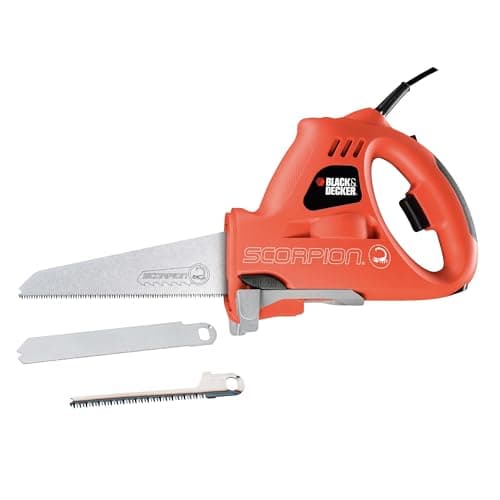 Image of BLACK+DECKER 400W Scorpion Powered Handsaw with 3 Blades, KS890ECN-GB