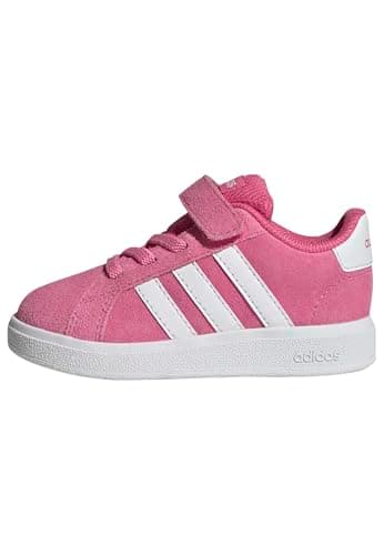 Image of adidas Unisex Baby Grand Court 00s Shoes Infants, Pink Fusion/FTWR White/FTWR White, 5 UK Child
