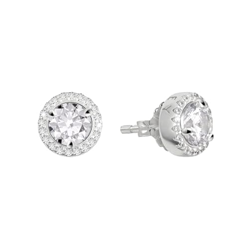 Image of Radley Womens Sterling Silver Cubic Zirconia Stone Set Stud Earrings