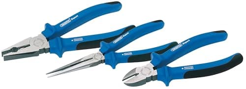 Image of Draper Expert 69289 3-Piece Soft-Grip Pliers Set , Blue