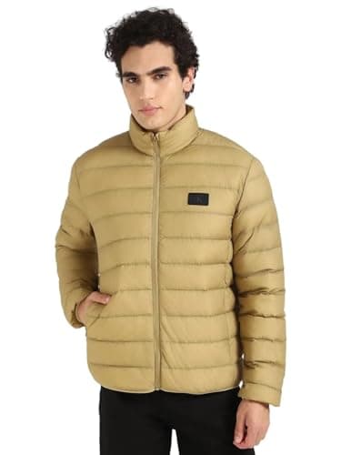 Image of Calvin Klein Men’s Lightweight Down Quilted Jacket, Green (Gothic Olive), L